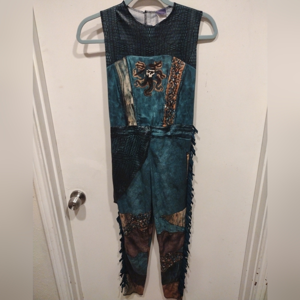 Disney Descendants 3 Uma Sleeveless Jumpsuit Costume Sz L (10-12) Cosplay